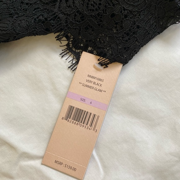 NANETTE Nanette Lepore Lace Black Dress NWT Size 6 - Picture 6 of 8